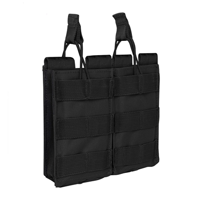 Rothco Black Open Top Double Mag Pouch - 31005