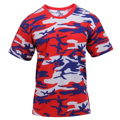 Rothco Red White and Blue Camo T-Shirt 3192