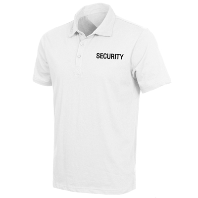 Rothco White Moisture Wicking Security Polo Shirt 3211