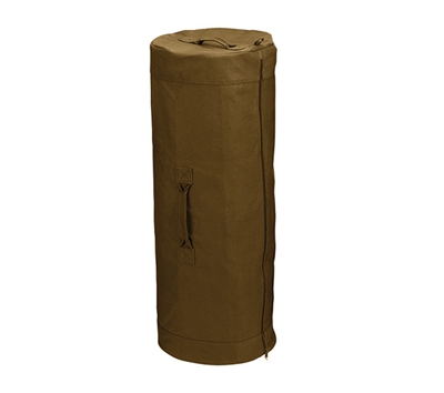 Rothco Coyote Canvas Zipper Duffle Bag - 3439