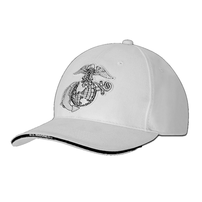 Rothco White Globe and Anchor Cap - 3613