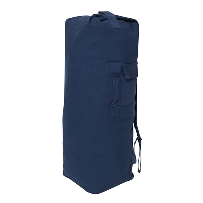 Rothco Navy Canvas Double Strap Duffle Bag - 3641