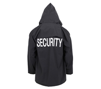 Rothco Black Security Rain Jacket - 36651