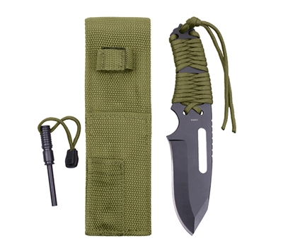 Rothco Paracord Knife With Fire Starter 36743