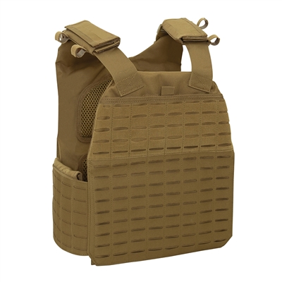 Rothco Coyote Oversized Laser Cut Molle Plate Carrier Vest 37470