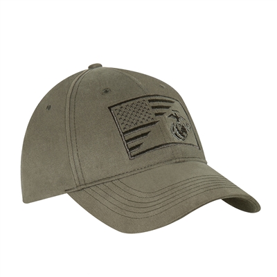 Rothco Olive Drab USMC Globe and Anchor Low Pro Cap 3859