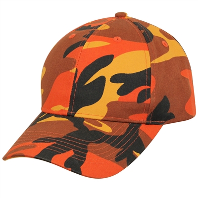 Rothco Orange Camo Low Profile Cap - 3884