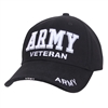 Rothco Black Deluxe Army Veteran Low Profile Cap 3951