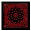 Rothco Black with Red Print Trainmen Bandana 4043