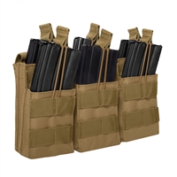 Rothco Coyote Open Top Six Rifle Mag Pouch - 41007