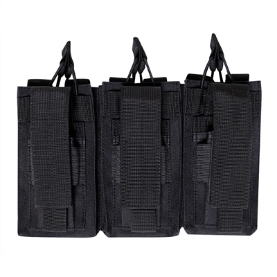 Rothco Black Triple Kangaroo Mag Pouch - 41008