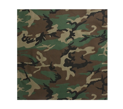 Rothco Woodland Camouflage Bandana - 4141