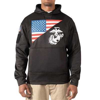 Rothco US Flag / USMC Concealed Carry Hoodie  41660