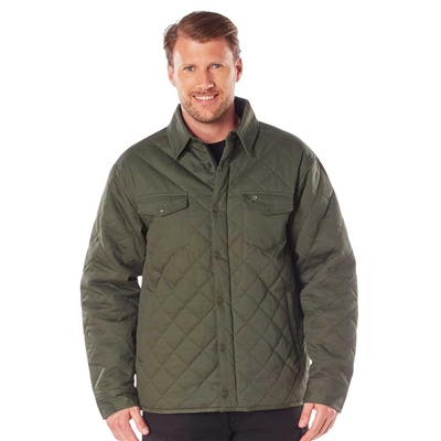 Rothco Olive Drab Diamond Quilted Cotton Jacket 42005