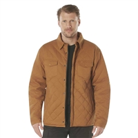 Rothco Work Brown Diamond Quilted Cotton Jacket 42015