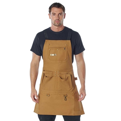 Rothco Coyote Canvas Full Work Apron 42029