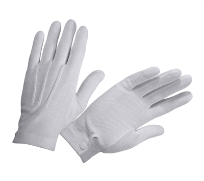 Rothco White Gripper Dots Parade Gloves - 4411