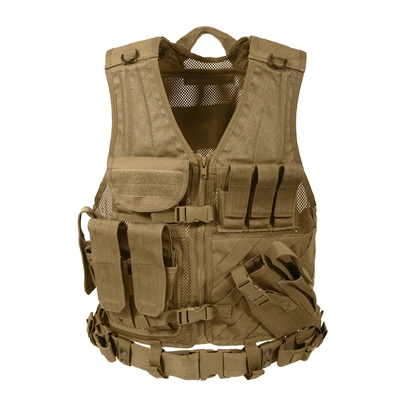 Rothco XL Cross Draw MOLLE Tactical Vest - 44491