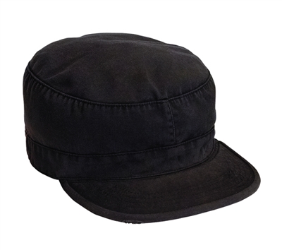 Rothco Black Vintage Fatigue Cap - 4503