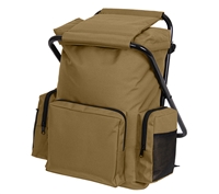 Rothco Coyote Brown Backpack Stool Combo Pack  45680