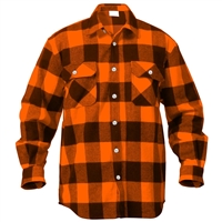 Rothco Orange Flannel Shirt - 4672