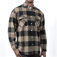 Rothco Coyote Heavyweight Plaid Flannel Shirt 47380