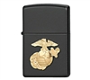 Zippo Black Marines Military Crest Lighter - 218MAR