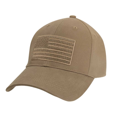 Rothco Coyote Brown US Flag Low Profile Cap 5228