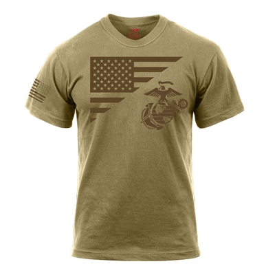 Rothco Marines Flag Showcases T-shirt - 54280