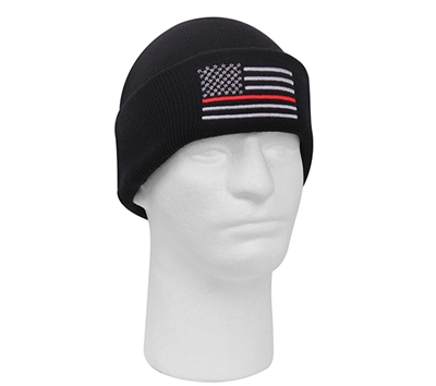 Rothco Thin Red Line Embroidered Watch Cap 5433