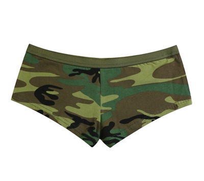 Rothco Womens Woodland Camo Booty Shorts - 5476