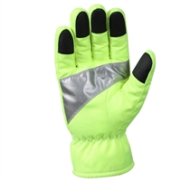 Rothco Safety Green Reflective Tape Gloves - 5487