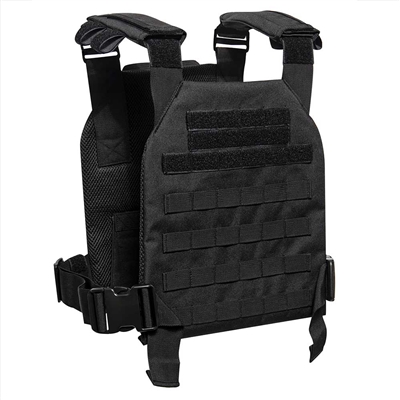 Rothco Black Low Profile Oversized  Plate Carrier Vest 55898