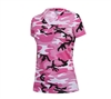 Rothco Women Pink Camo V-Neck T-Shirt 5654