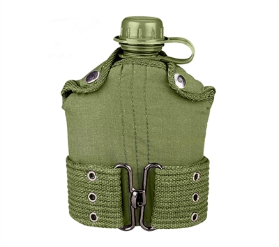 Rothco Olive Drab Plastic Canteen Pistol Belt Kit - 588