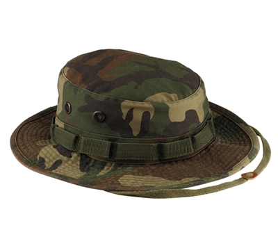 Rothco Woodland Camo Vintage Boonie Hat - 5900