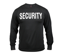 Rothco Black Long Sleeve Security Shirt - 60222