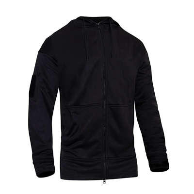 Rothco Black Concealed Carry Zippered Hoodie - 6071
