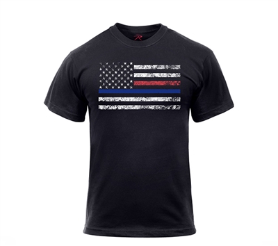 Rothco Thin Blue Line and Thin Red Line T-Shirt 61660