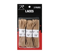 Rothco Desert Tan 3 Pack Boot Laces - 61914