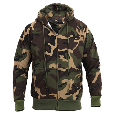 Rothco Woodland Camo Hooded Sweatshirt - 6262