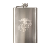 Rothco Stainless Steel Marines Engraved Flask - 631