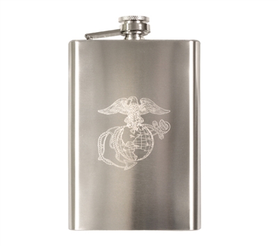 Rothco Stainless Steel Marines Engraved Flask - 631
