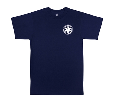 Rothco Navy 2-Sided EMT T-Shirt - 6337