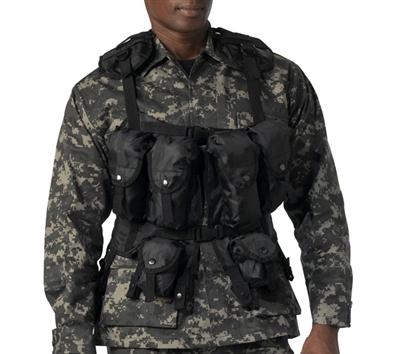 Rothco Black Tactical Assault Vest - 6580