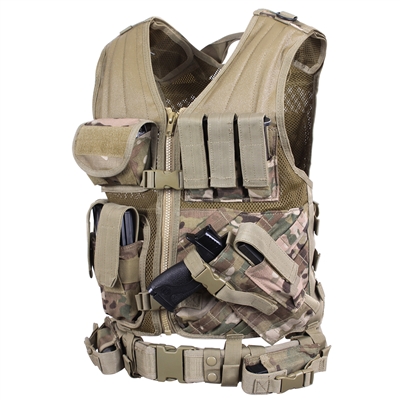 Rothco Oversized Multicam Tactical Cross Draw Vest - 66384