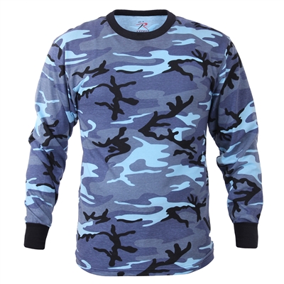 Rothco Blue Camo Long Sleeve T-Shirt - 67770