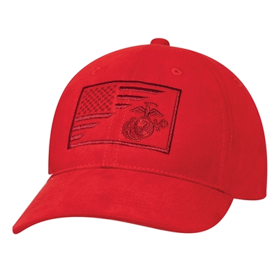 Rothco Red USMC Eagle Flag Low Pro Cap 71850