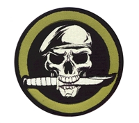 Rothco Military Skull Knife Patch - 72194