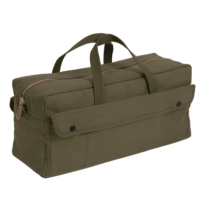 Rothco Olive Drab Canvas Jumbo Tool Bag With Brass Zipper - 7263
